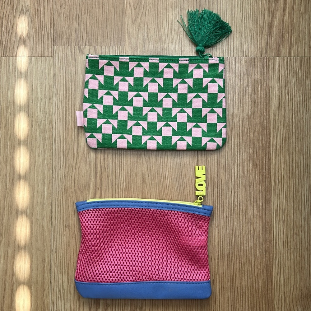 Bundle of 2 makeup bags